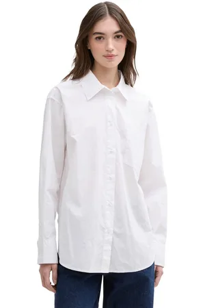 TOM TAILOR Blouse met lange mouwen met borstzak