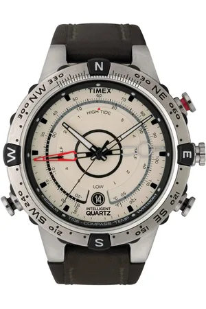Timex Kwartshorloge TIDE/TEMP/COMPASS Horloge, herenhorloge, datum, lichtgevende wijzers, mineraalglas, analoog