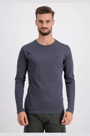 Alpha Industries Longsleeve Men - Longsleeves Back Print Heavy LS