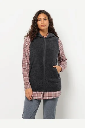 Jack Wolfskin Mouwloos fleecevest HIGH CURL LONG VEST W