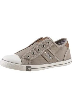 Mustang Slip-on sneakers Slippers, zomerschoenen, vrijetijdsschoenen met praktische elastische band