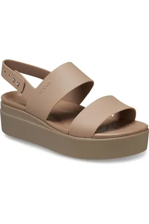 Crocs Sleehaksandaaltjes Brooklyn Low Wedge zomerschoen, sandaal, sleehak, met modieuze plateauzool