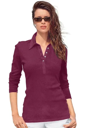 Casual Looks Poloshirt met lange mouwen Poloshirt (1-delig)