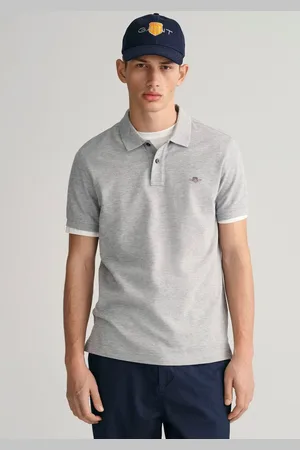 GANT Poloshirt SLIM SHIELD SS PIQUE POLO met logoborduursel op borsthoogte