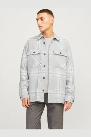 JACK & JONES Overhemd met lange mouwen JPRRAYMOND MELANGE CHECK LS OVERSHIRT SN