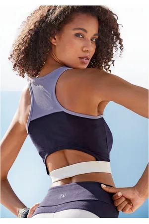 Lascana Crop-top -Sporttop Sporttop met cut-out