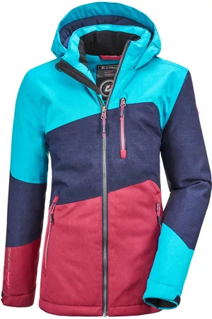 Killtec Outdoorjack Lynge GRLS JCKT B Waterdichte winterjas met capuchon, fleece, verstelbare mouwen