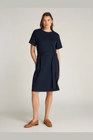 Tommy Hilfiger Jurk in a-lijn COTTON INTERLOCK SHORT DRESS