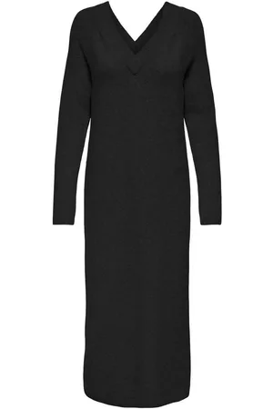 ONLY Gebreide jurk ONLJEANETT LIFE LS V-NECK DRESS CC KNT