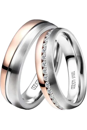 DOOSTI Trouwring Sieraden cadeau roestvrijstalen trouwring partnerring LIEBE