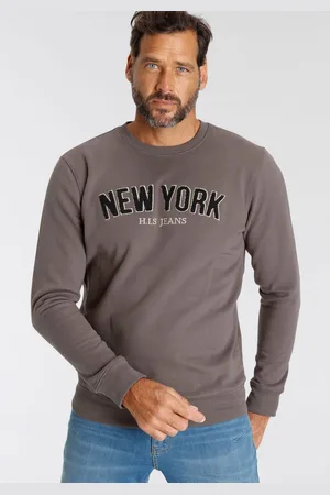 H.I.S Sweater Langarm, losse pasvorm, geborduurde look, ronde hals