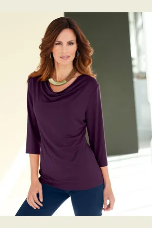 Classic Inspirationen Shirt met cascadehals Shirt (1-delig)