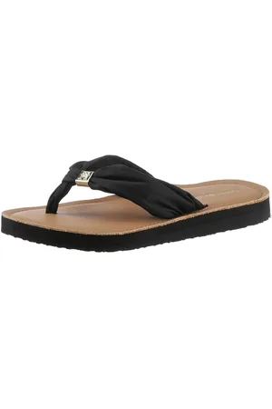 Tommy Hilfiger Teenslippers TH ELEVATED BEACH SANDAL , zomerschoen, comfortabele schoen, flats, slippers met th-sieraandeel