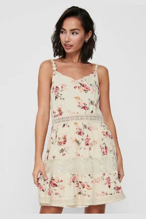 ONLY Jurk in overgooiermodel ONLKARMEN ANNE LIFE S/L DRESS WVN NOOS