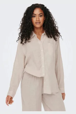 ONLY Lange blouse ONLTOKYO L/S LINEN BLEND SHIRT