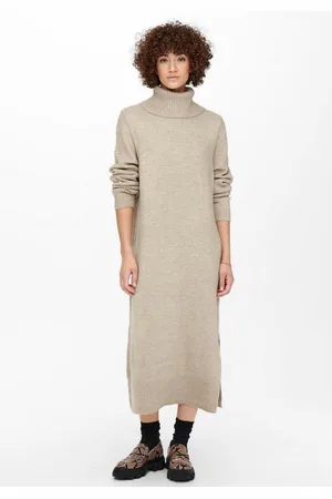 ONLY Gebreide jurk ONLBRANDIE L/S ROLL NECK DRESS
