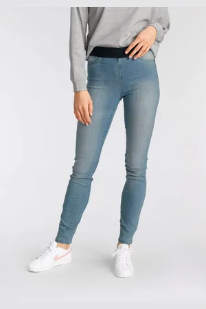 ARIZONA Skinny fit jeans extra-strakke snit, comfortabele taille, used-look-wassing
