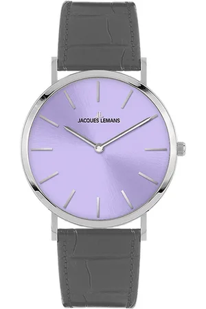Jacques Lemans Kwartshorloge Nizza Polshorloge, dameshorloge, leren armband, glas met saffiercoating