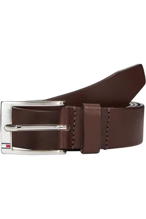 Tommy Hilfiger Leren riem NEW ALY BELT met vierkante logo-metalen gesp