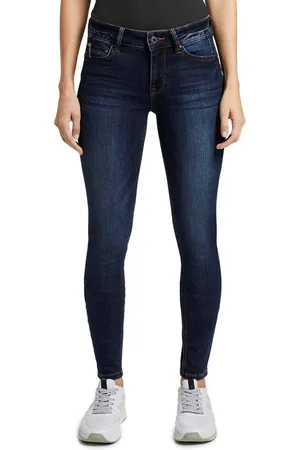 TOM TAILOR Skinny fit jeans JONA met sterke wassing en whiskering