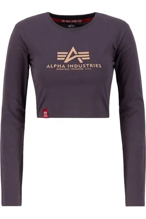 Alpha Industries Sweater Women - Longsleeves Basic Cropped LS Women