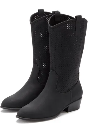 Lascana Westernlaarzen Zomerlaarzen, enkellaarsjes, instap laarzen, cowboy-look, cut-outs