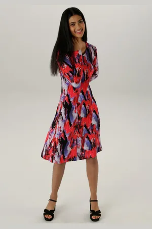 Aniston Jerseyjurk in moderne en abstracte kleurverloop - nieuwe collectie