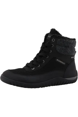Romika Winterlaarzen sleehak, veterschoenen, outdoorschoen met vilten kraag