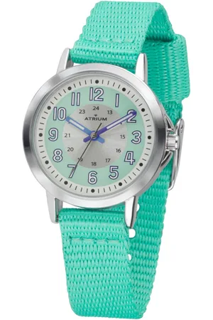 ATRIUM Kwartshorloge Horloge, kinderhorloge, leerhorloge, textielband, ideaal ook als cadeau