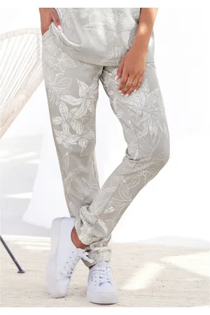 Lascana Loungebroek met bloemen alloverprint, loungepak