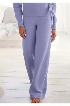Lascana Tricotbroek -Loungebroek met ribboorden, loungewear