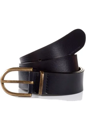 TOM TAILOR Leren riem TTSYLKE 3 cm brede damesriem, sluiting in vintage-look, puur leer