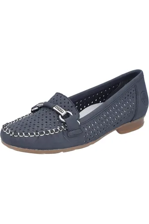 Rieker Mocassins Slipper, zomerschoen met mooie siergesp
