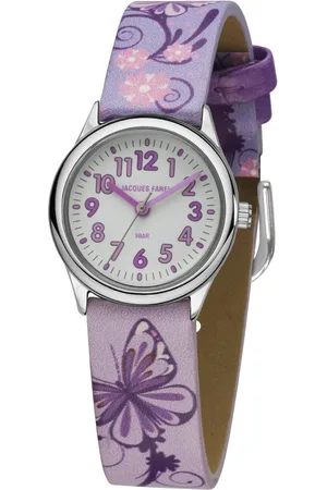 JACQUES FAREL Kwartshorloge Kinderhorloge vlinder, HCC 435 Kinderhorloge, meisjeshorloge, vlinder, ideaal ook als cadeau
