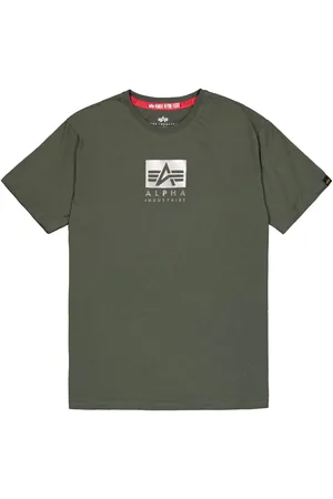 Alpha Industries Shirt met ronde hals Satin Logo T