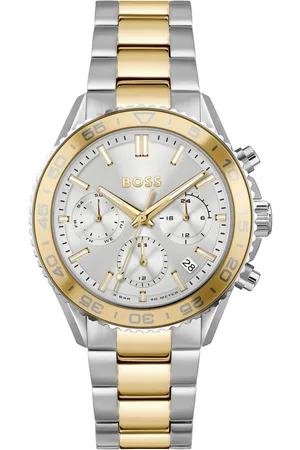 HUGO BOSS Multifunctioneel horloge RUNNER FOR HER Quartz horloge, dameshorloge, armbanduhr, datum, roestvrijstalen band