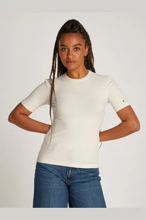 Tommy Hilfiger Shirt met korte mouwen 5X2 RIB C-NK SS met ronde hals, korte mouwen