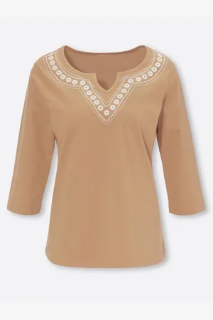Classic Basics Shirt met 3/4 mouwen Shirt (1-delig)
