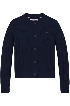 Tommy Hilfiger Vest MINI CABLE CARDIGAN met klein kabelpatroon
