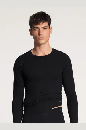 Calida Shirt met lange mouwen Cotton Code met een ronde hals