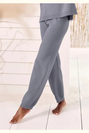 ELBSAND Tricotbroek met gebreid logo, van hoogwaardige fijnbrei, loungewear