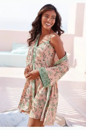 Lascana Kimono met bloemenprint all-over