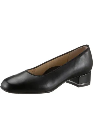 ARA Pumps Graz avondschoen, feestelijke schoen, blokhak, glanzend detail aan de hak