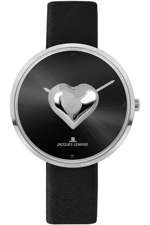 Jacques Lemans Kwartshorloge Design Collection Polshorloge, dameshorloge, gehard crystexglas, leren armband