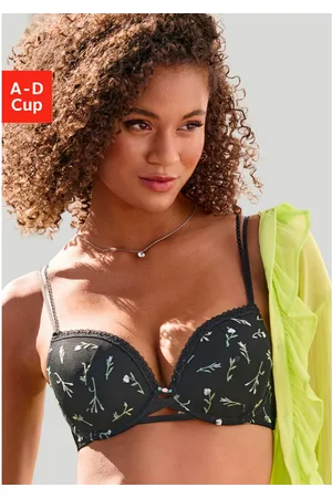 vivance collection Push-up-bh Thea met bloemen van fijn geborduurd kant, sexy lingerie