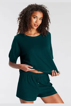 Lascana Shortama uit mooi ribmateriaal (set, 2-delig)
