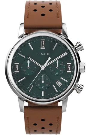 Timex Chronograaf Marlin Quarzuhr, horloge, heren, datum, stopwatchfunctie, 12/24-uurweergave