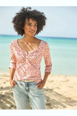Heine Shirt met 3/4 mouwen Gedessineerd shirt (1-delig)