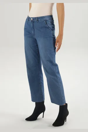 Aniston Straight jeans met brede pijpen, reguliere taille