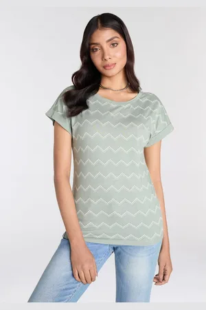 KangaROOS Shirt met korte mouwen met zigzagpatroon